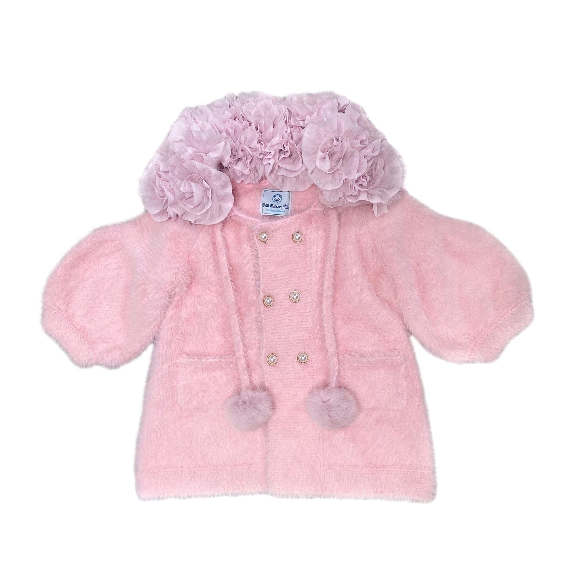 Milana Rose Sweater Coat - Petite Maison Kids