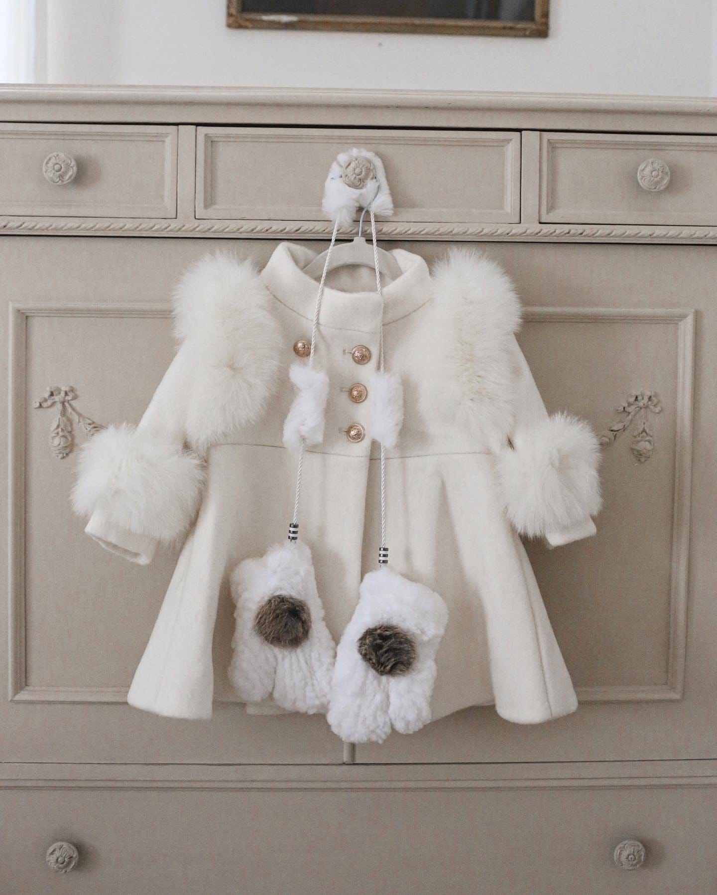 Evie Ivory Wool Coat - Petite Maison Kids