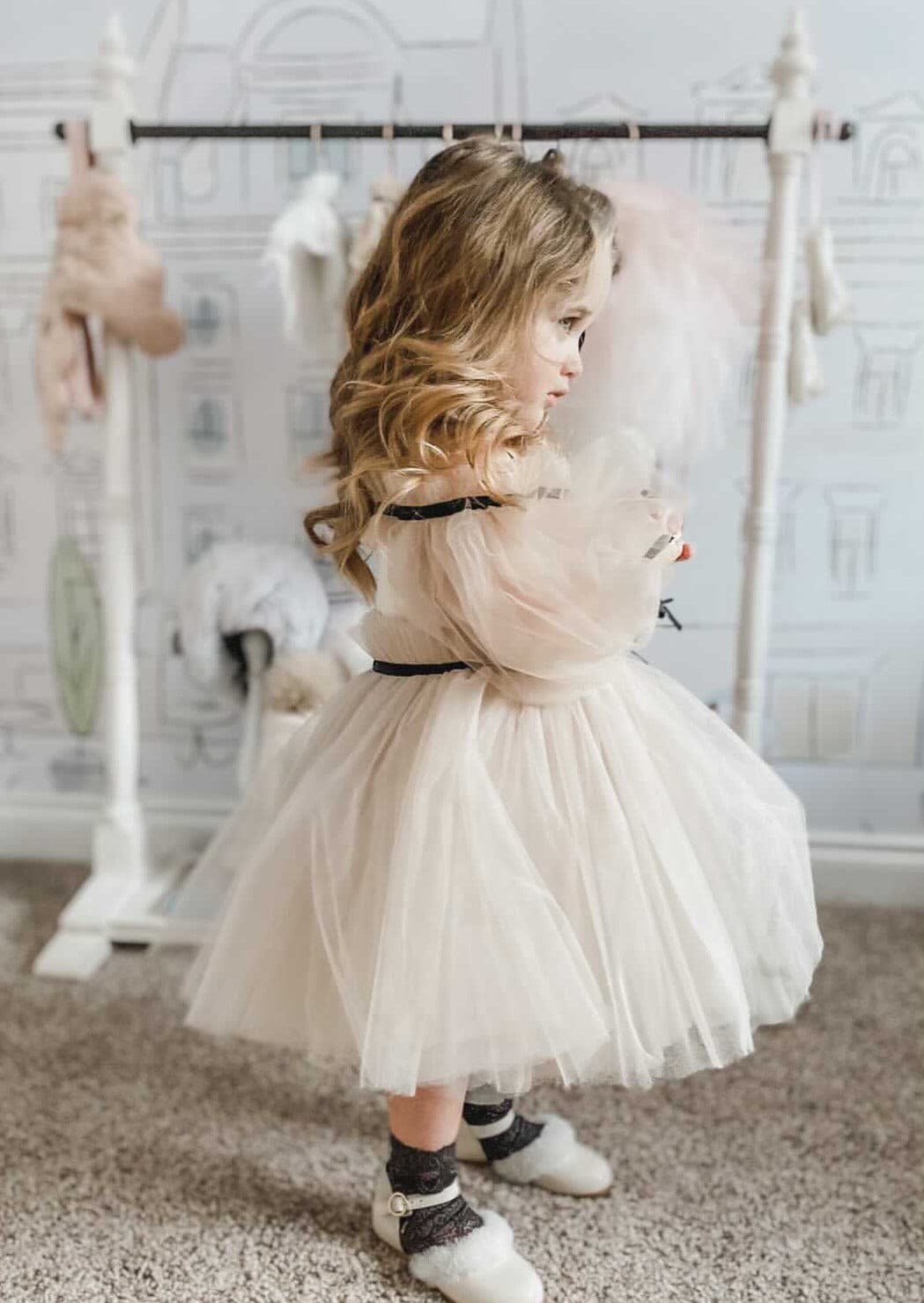 Coco Caramel Tulle Dress - Petite Maison Kids