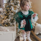 Aurora Royal Green Velour Romper - Petite Maison Kids