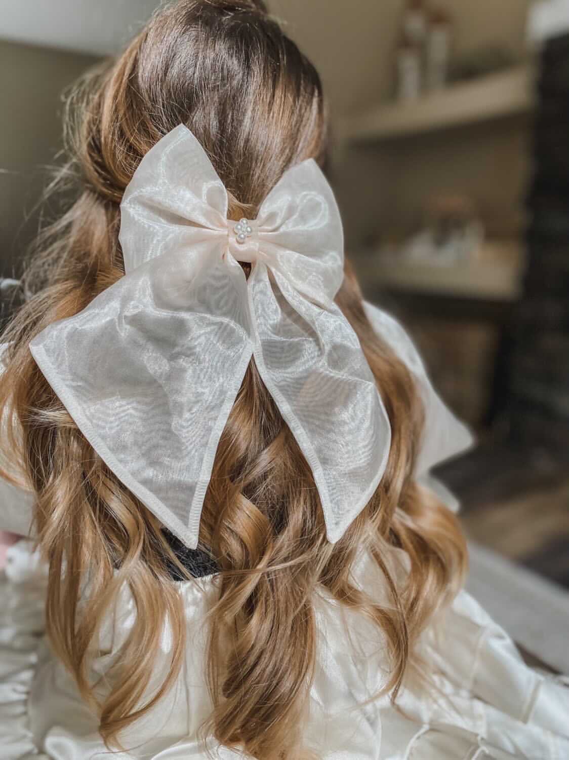 Helena Organza Hair Bow - Petite Maison Kids