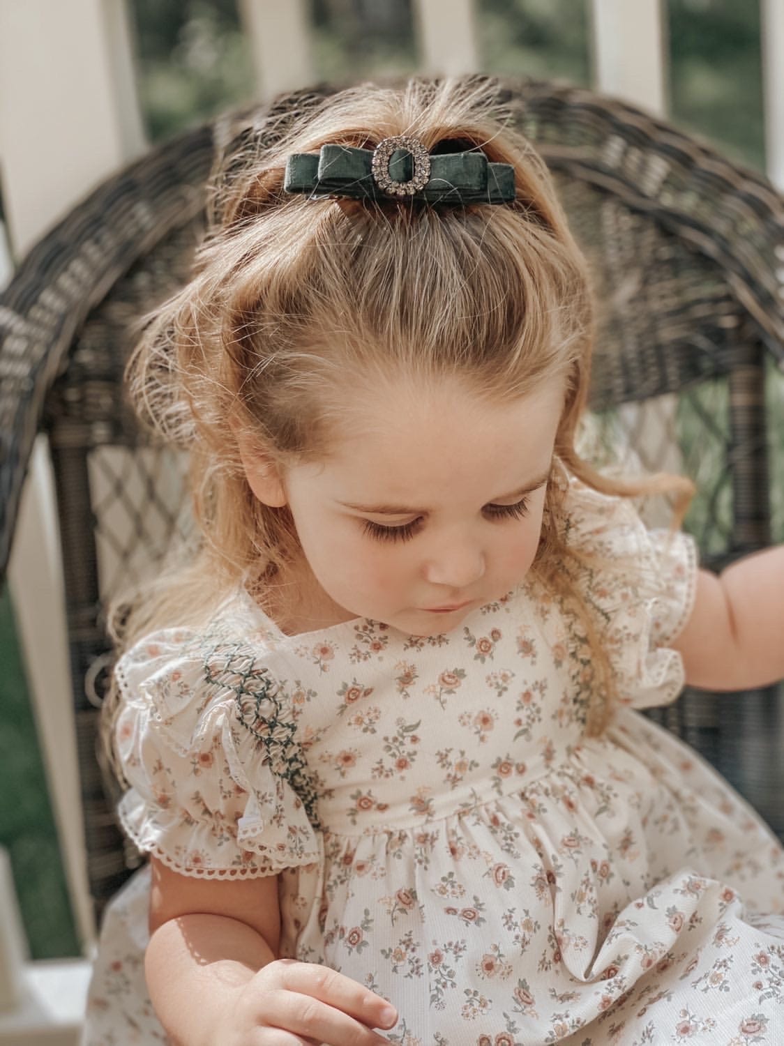 Olivia Velvet Hair Clip - Petite Maison Kids