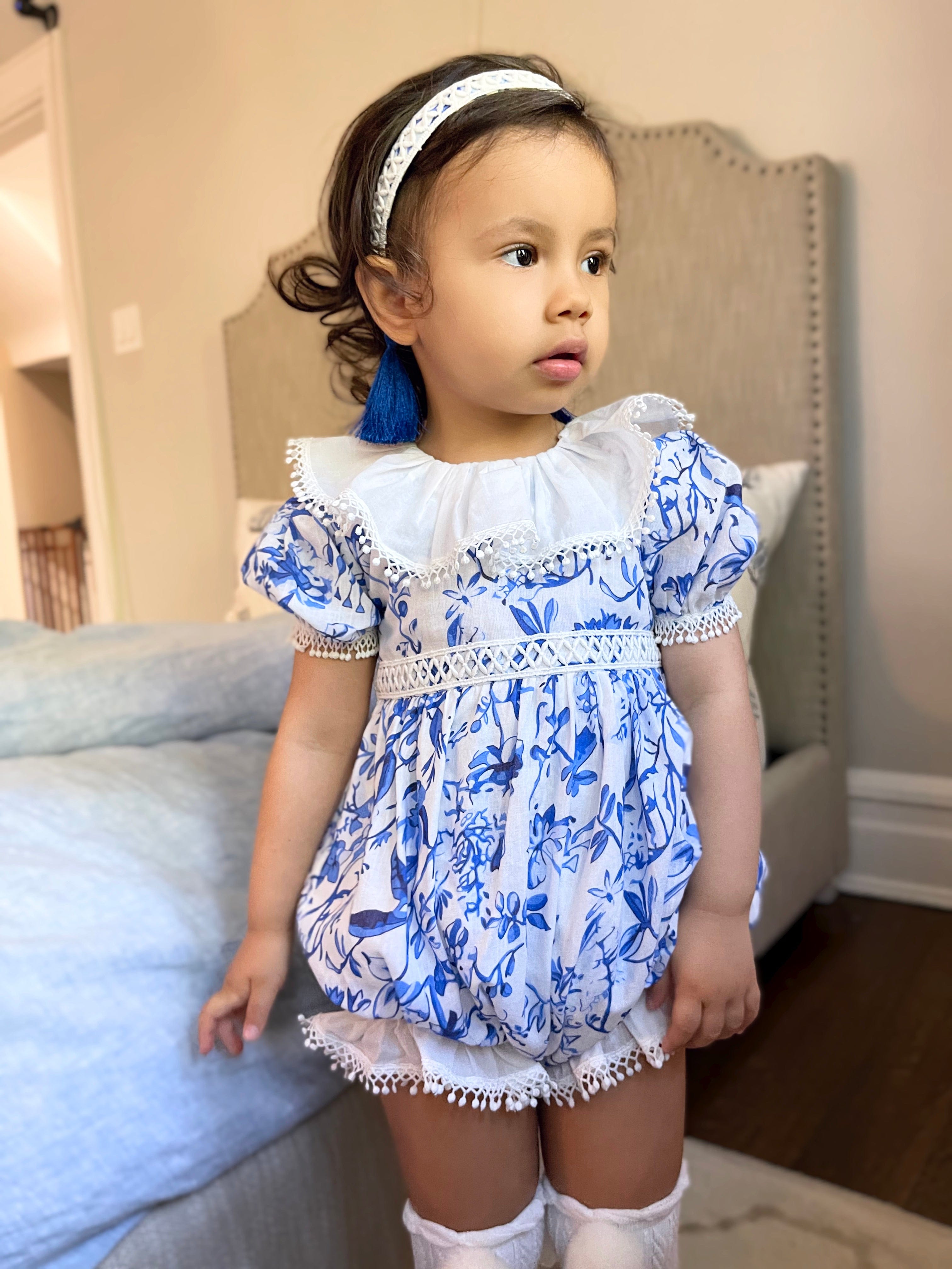 Jaylin Linen Romper - Petite Maison Kids