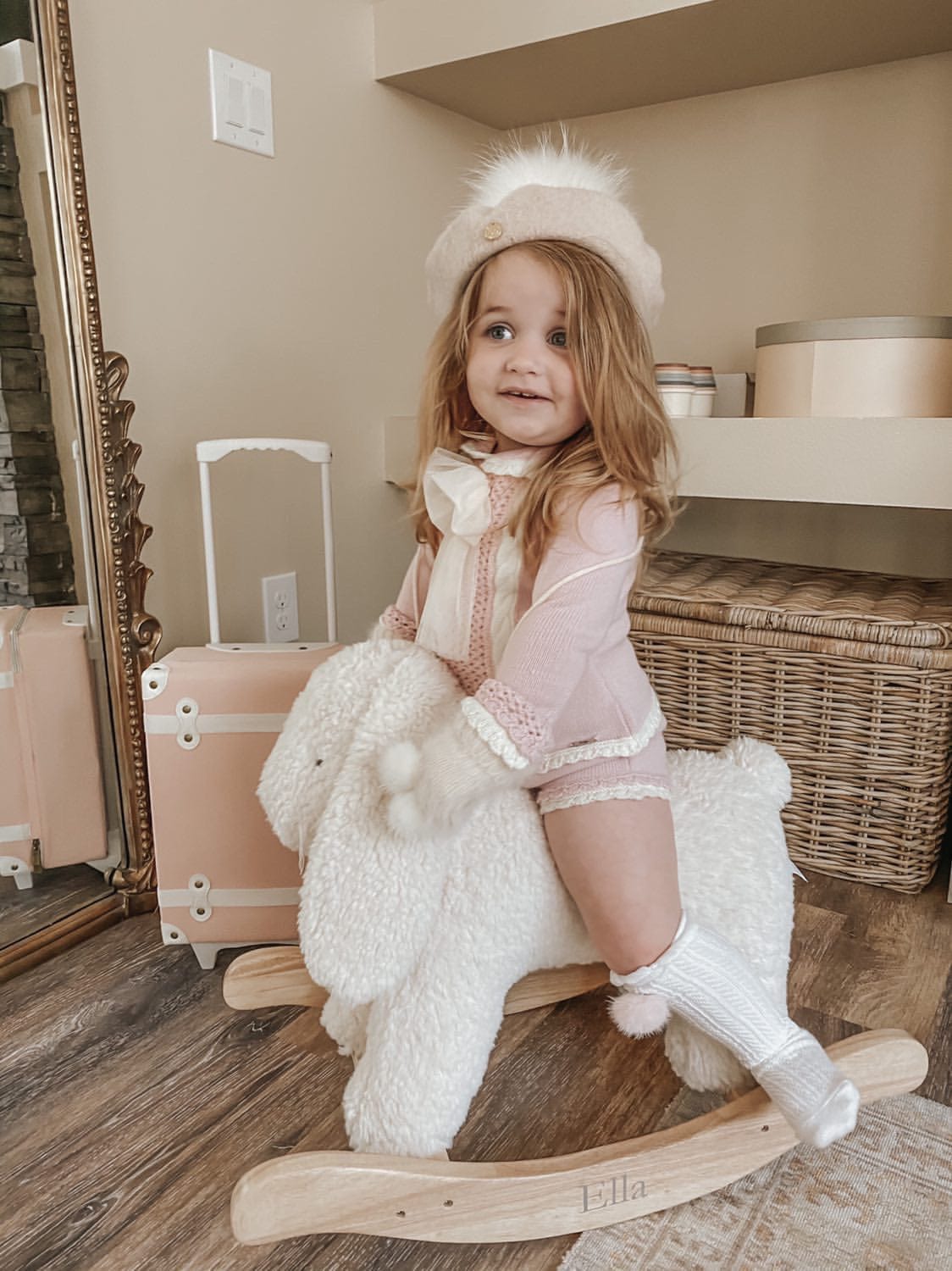 Cream Wool Beret - Petite Maison Kids