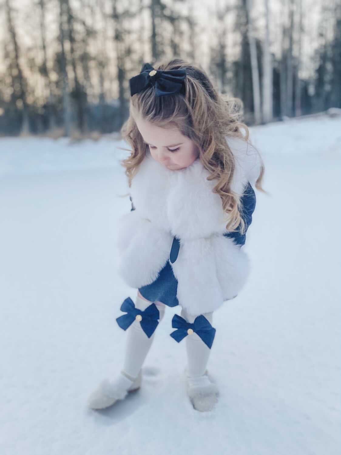 Luxurious White Fox Vest - Petite Maison Kids