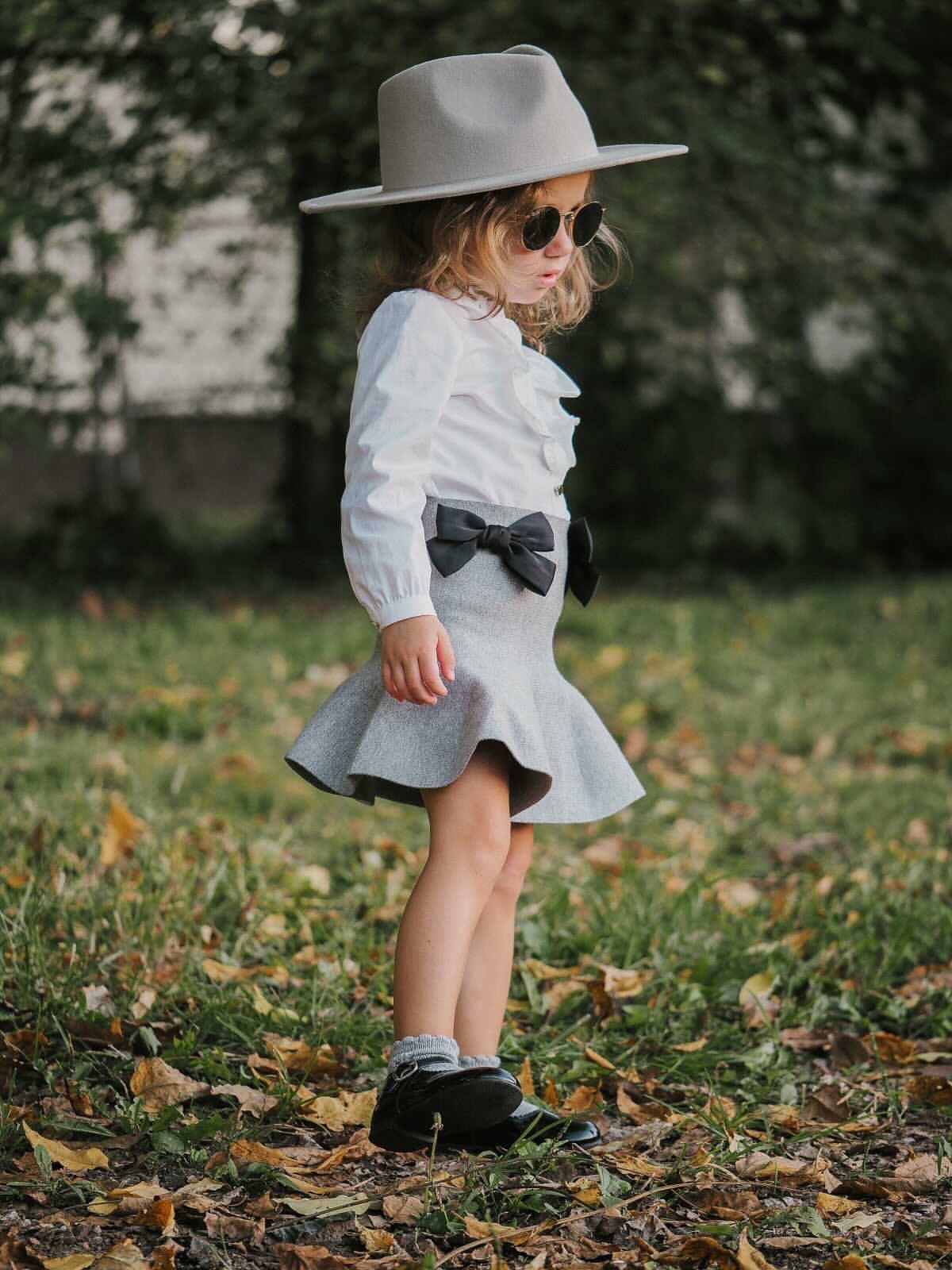 Flare Skirt with Satin Bows - Petite Maison Kids