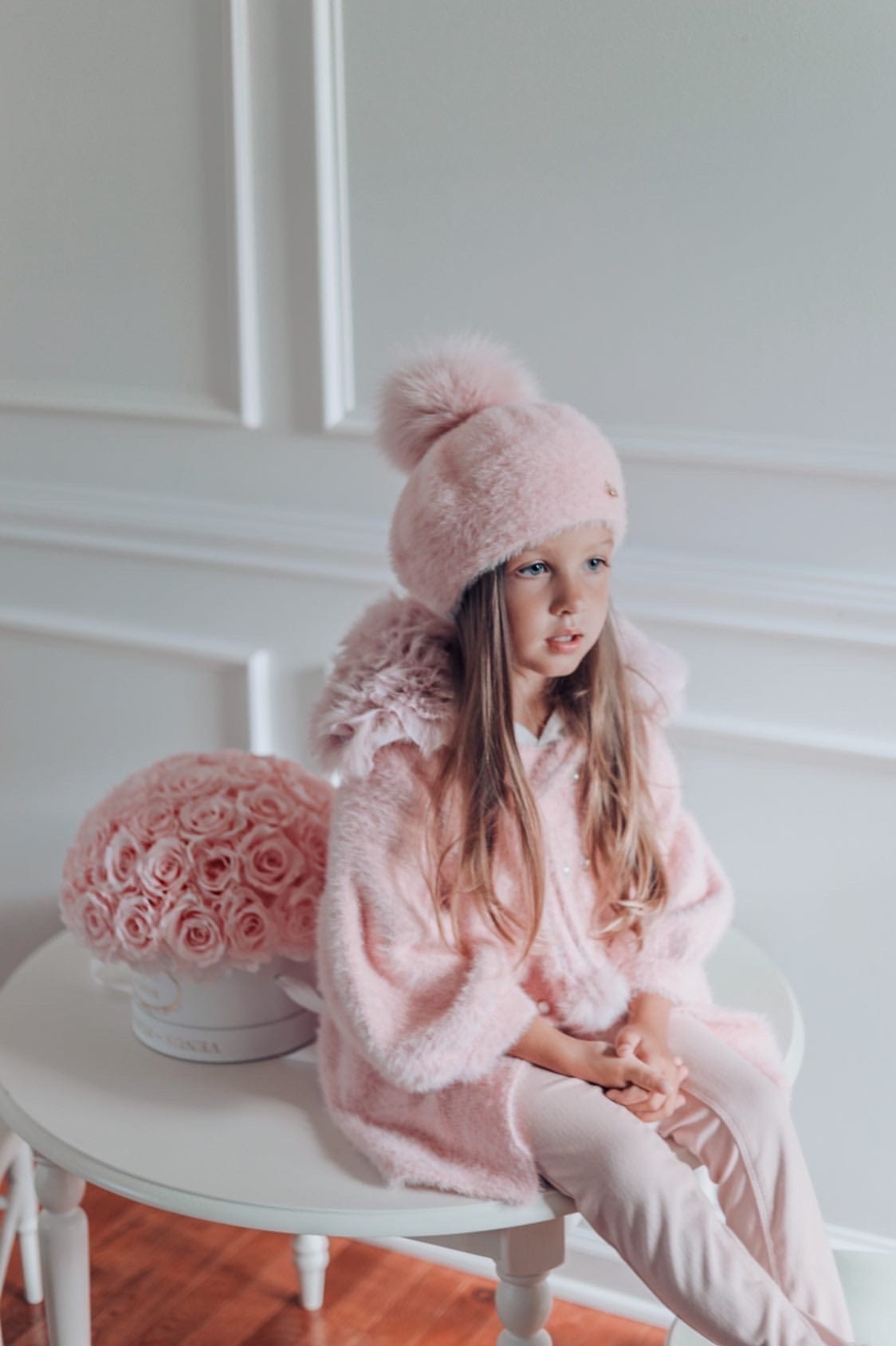 Milana Rose Sweater Coat - Petite Maison Kids