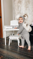Honeycomb Knit Cashmere Pom Pants - Petite Maison Kids