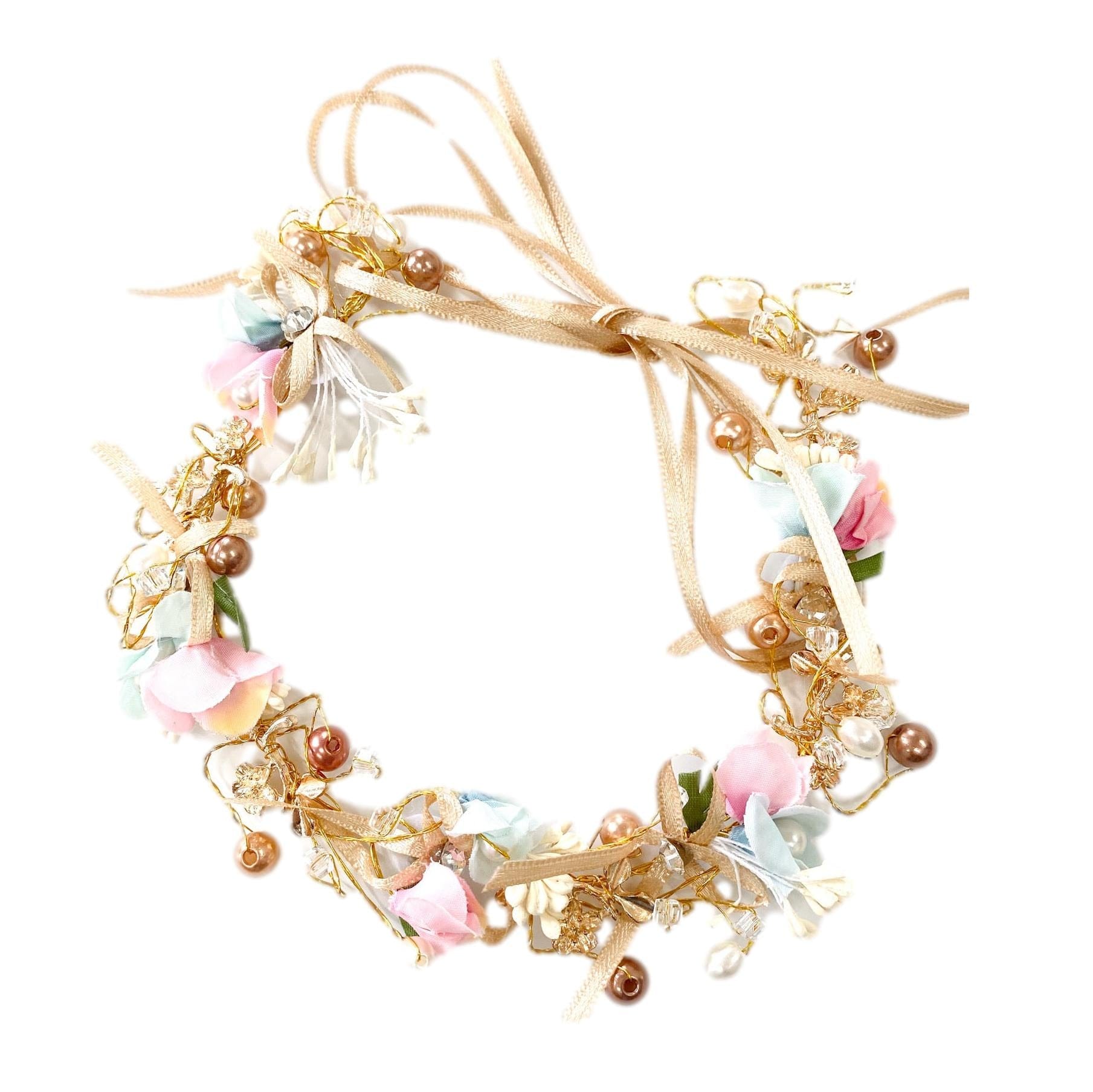 Rose Gold Flower Hair Garland - Petite Maison Kids