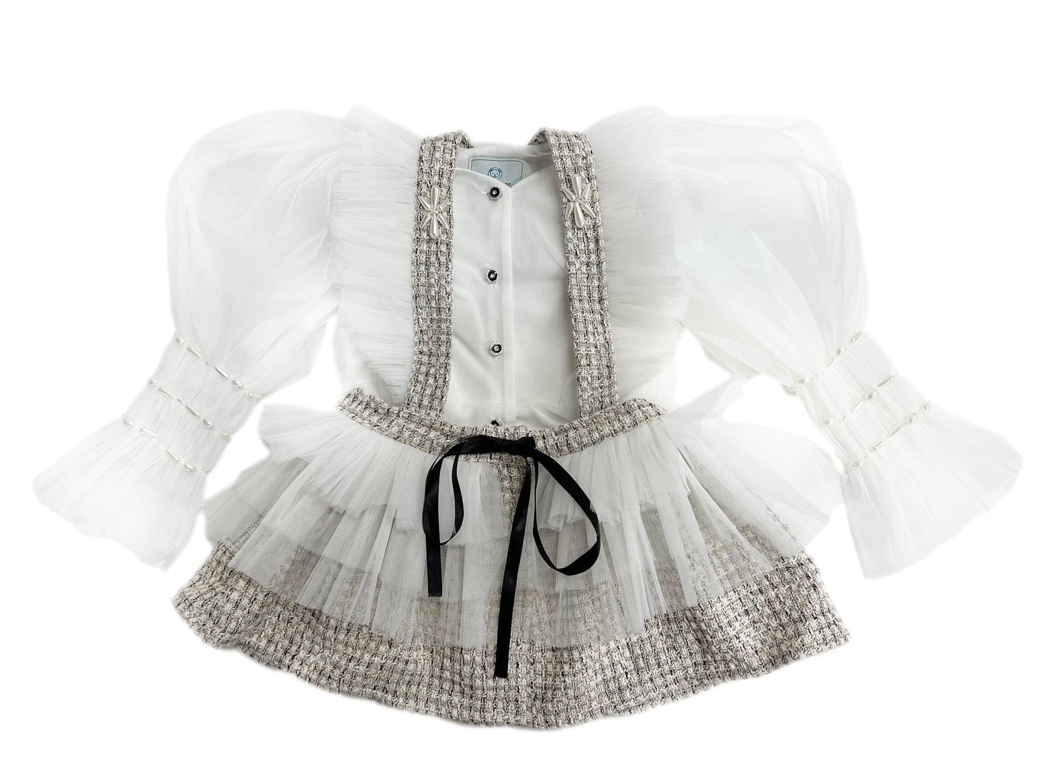 Vera Tweed Blouse and Skirt Set - Petite Maison Kids