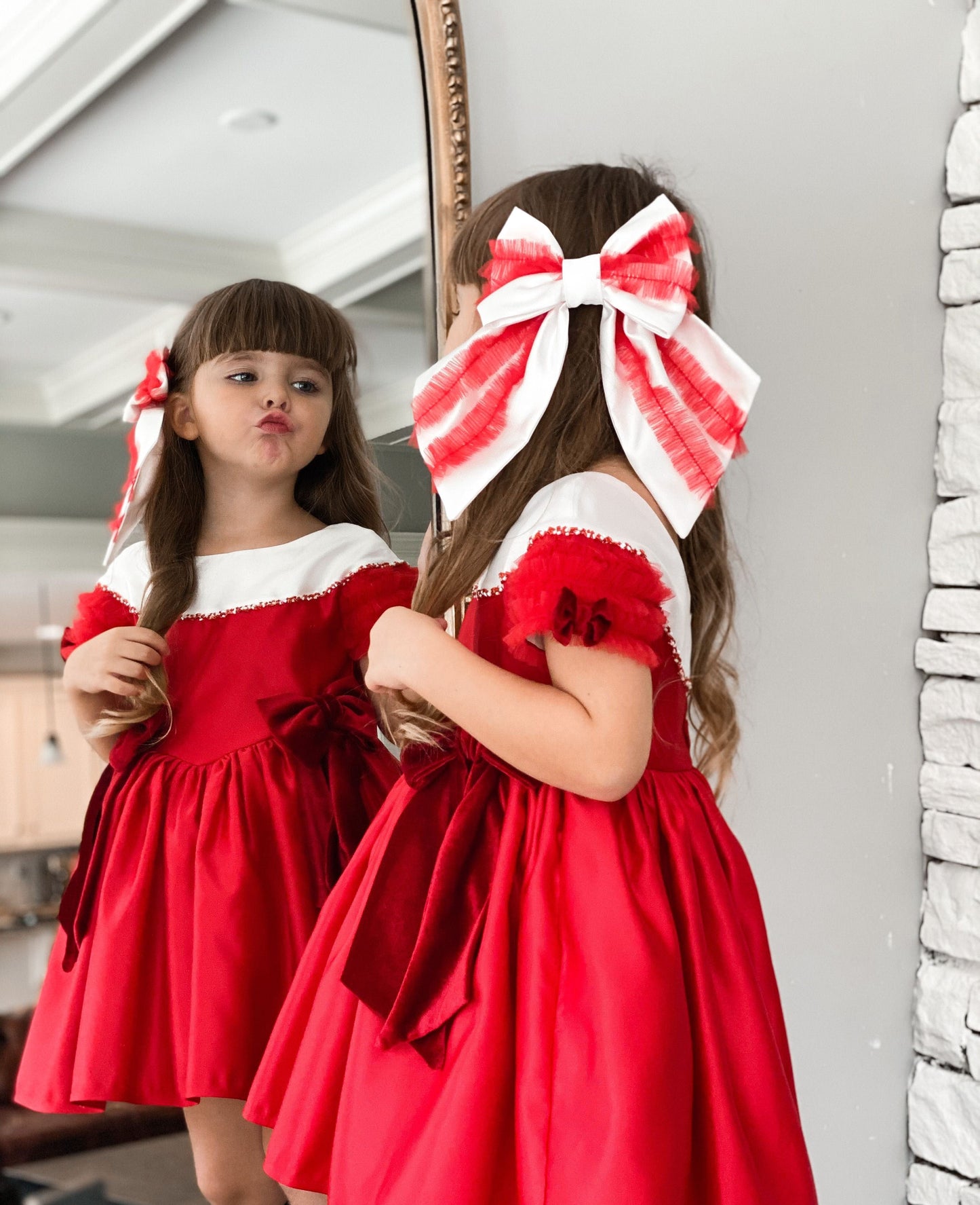 Holly Red Ceremony Dress - Petite Maison Kids