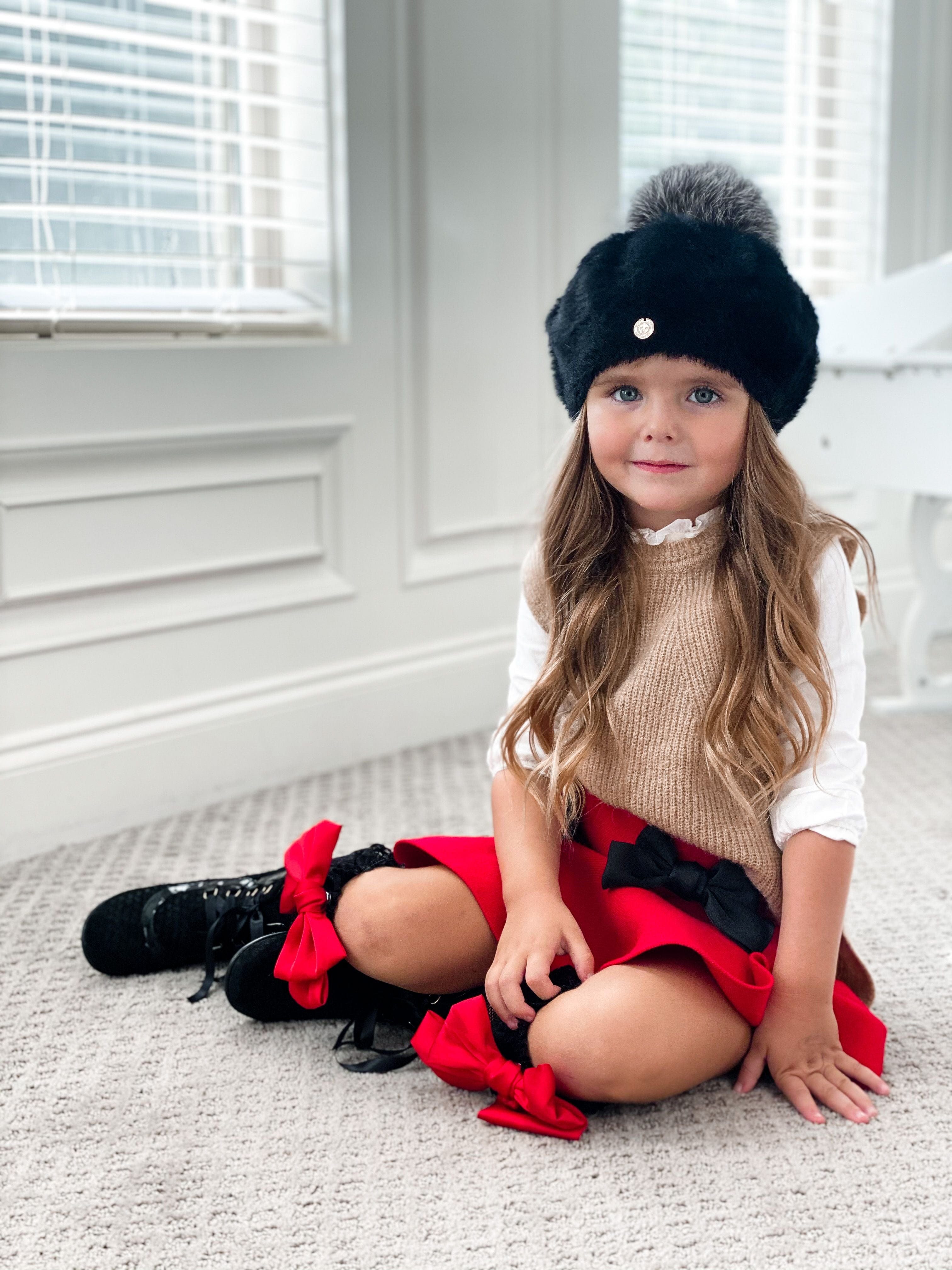 Milana Noir Beret - Petite Maison Kids