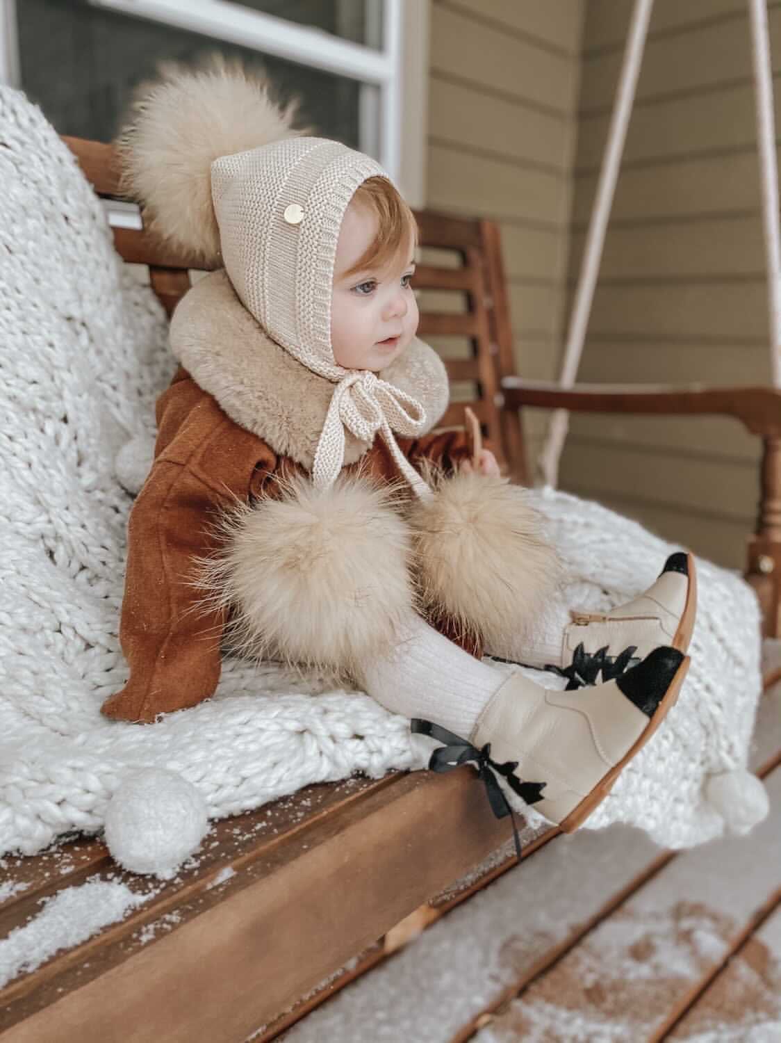 Zoe Leather Booties - Petite Maison Kids