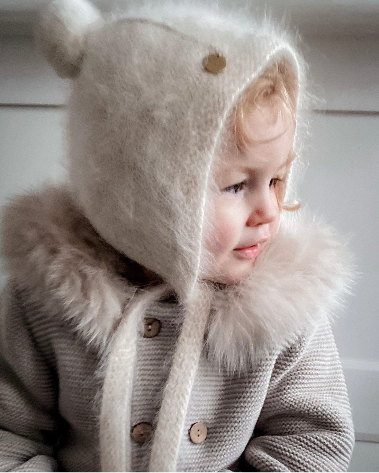 Oatmeal Cashmere Teddy Hat - Petite Maison Kids