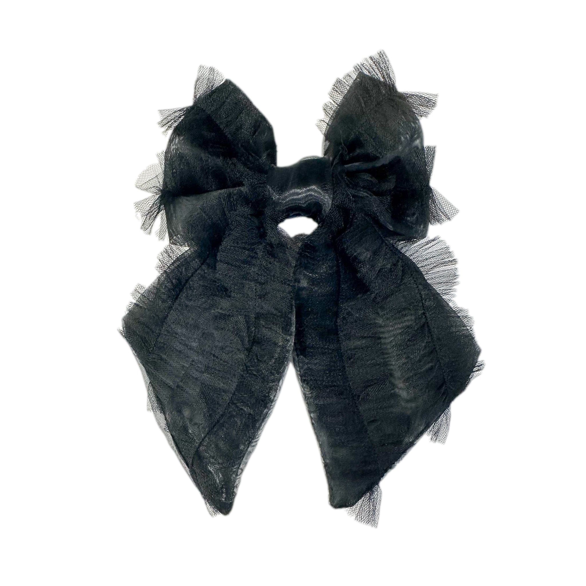 Kylie Black Organza Hair Bow