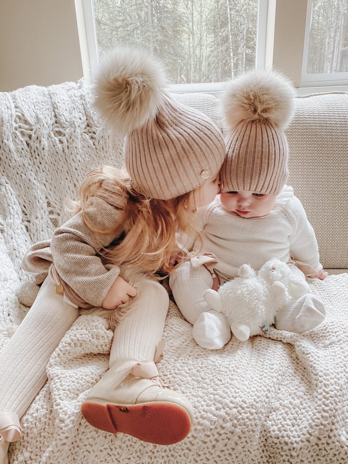 Misha Ribbed Angora Hat - Petite Maison Kids