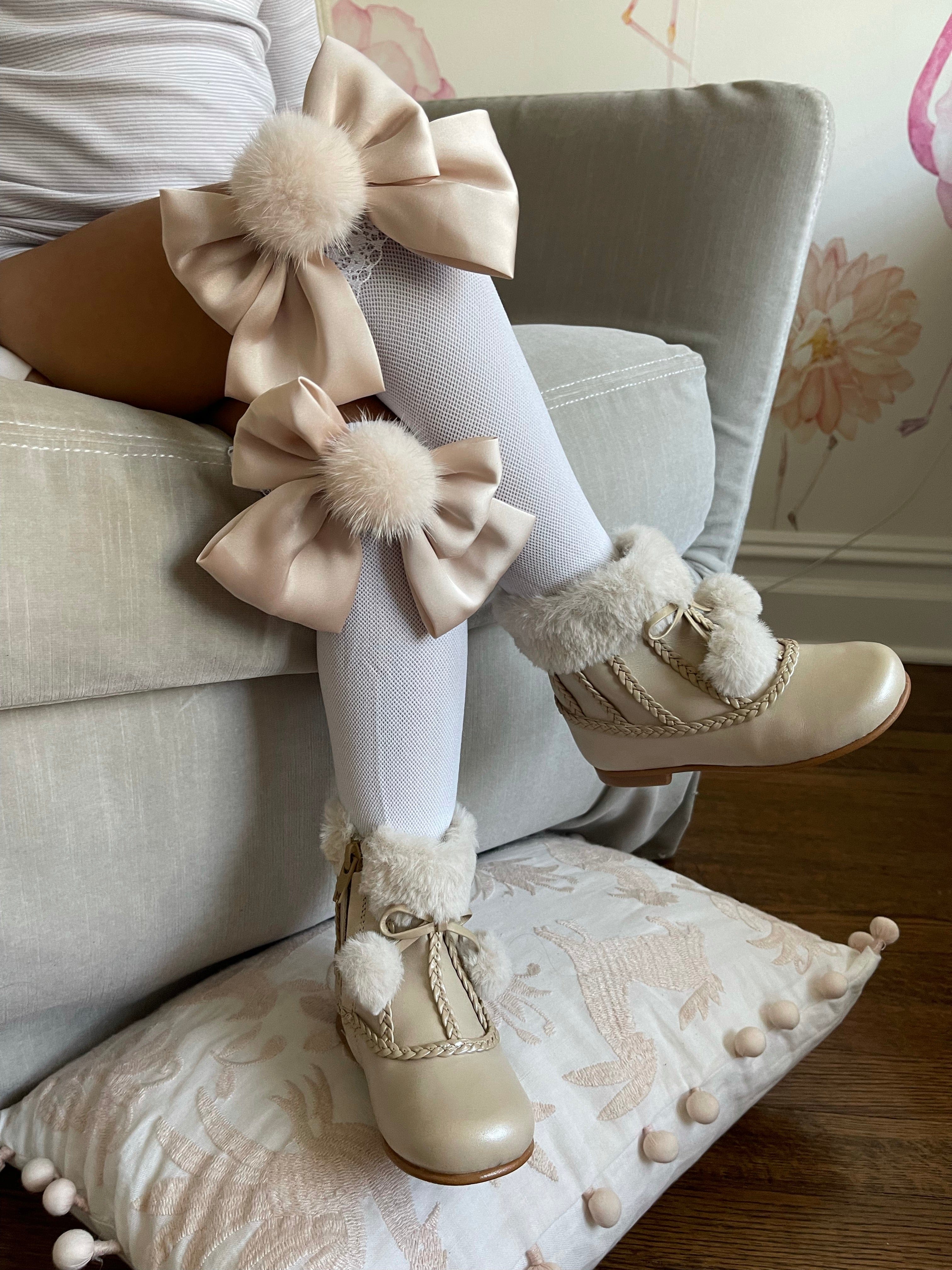 Irina Shearling Booties - Petite Maison Kids