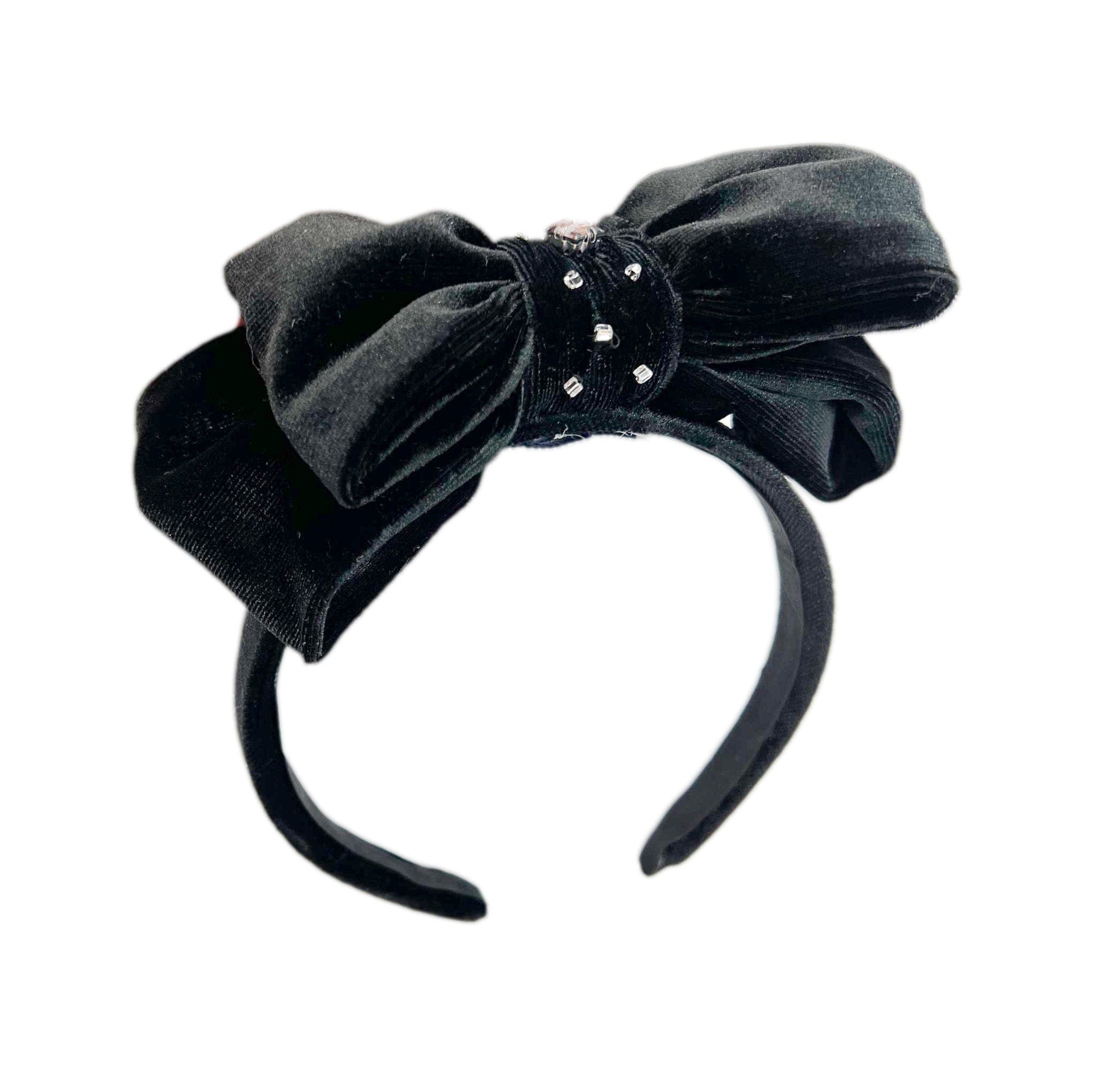 Audrey Black Velvet Headband - Petite Maison Kids