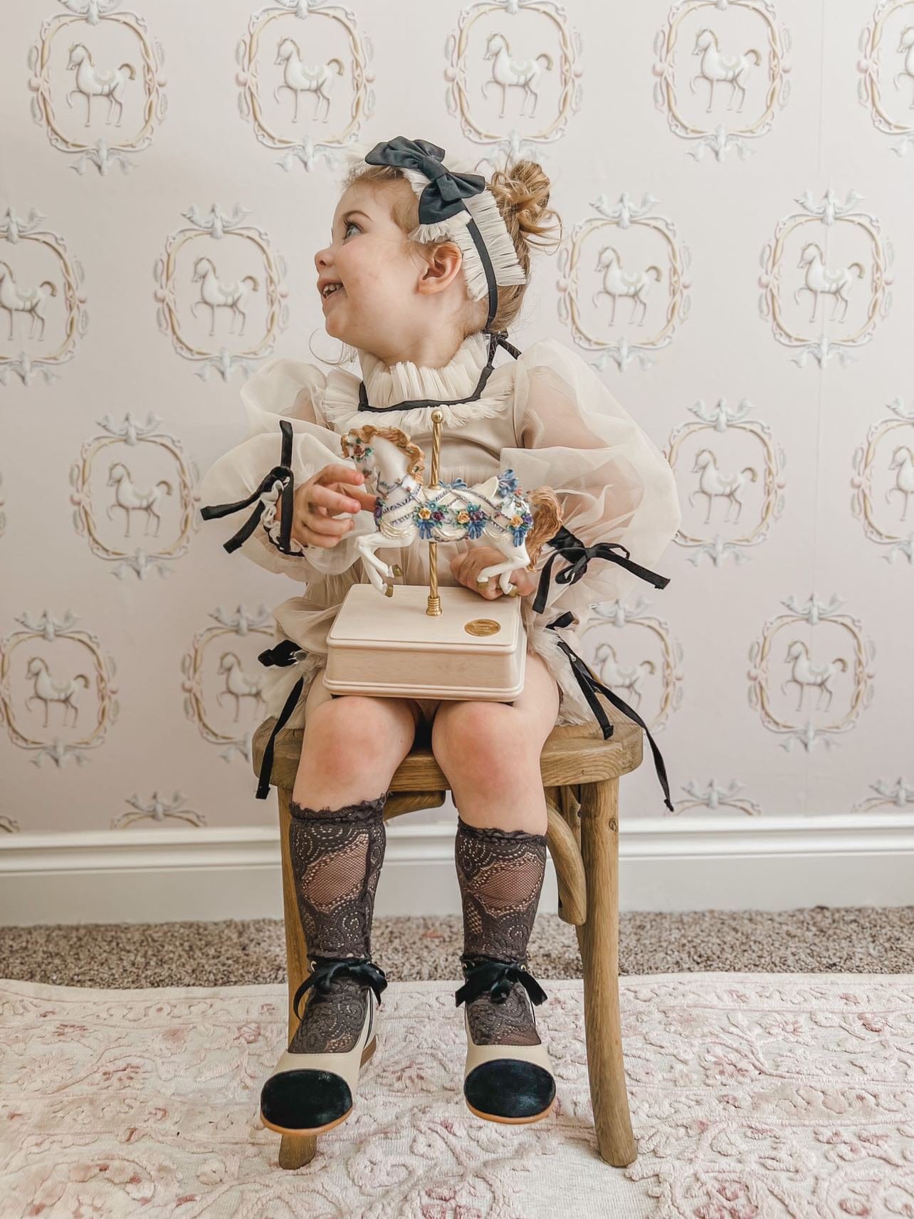 Coco Caramel Tulle Hair Sash - Petite Maison Kids