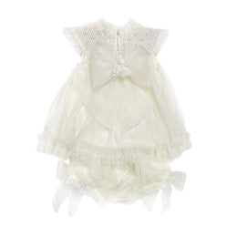 Pink Toile Bunnies Blouse & Bloomers Set main image 1