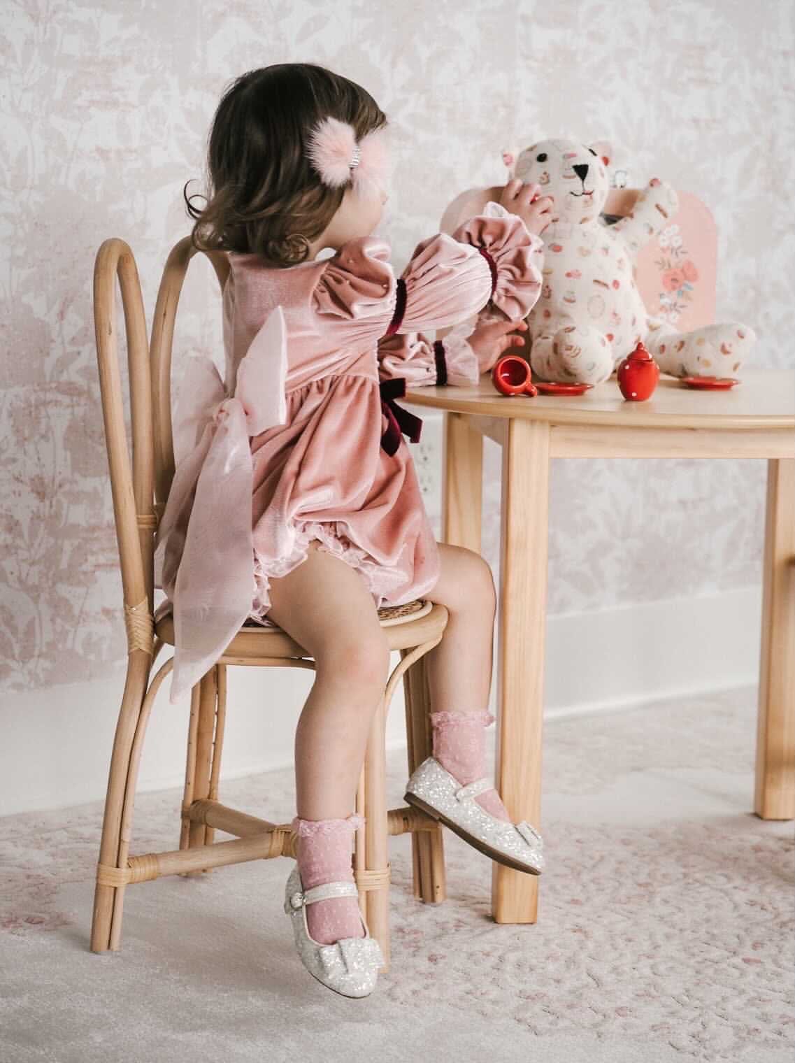 Juliette Velvet Romper - Petite Maison Kids