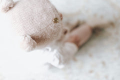 Dusty Pink Cashmere Teddy Hat - Petite Maison Kids