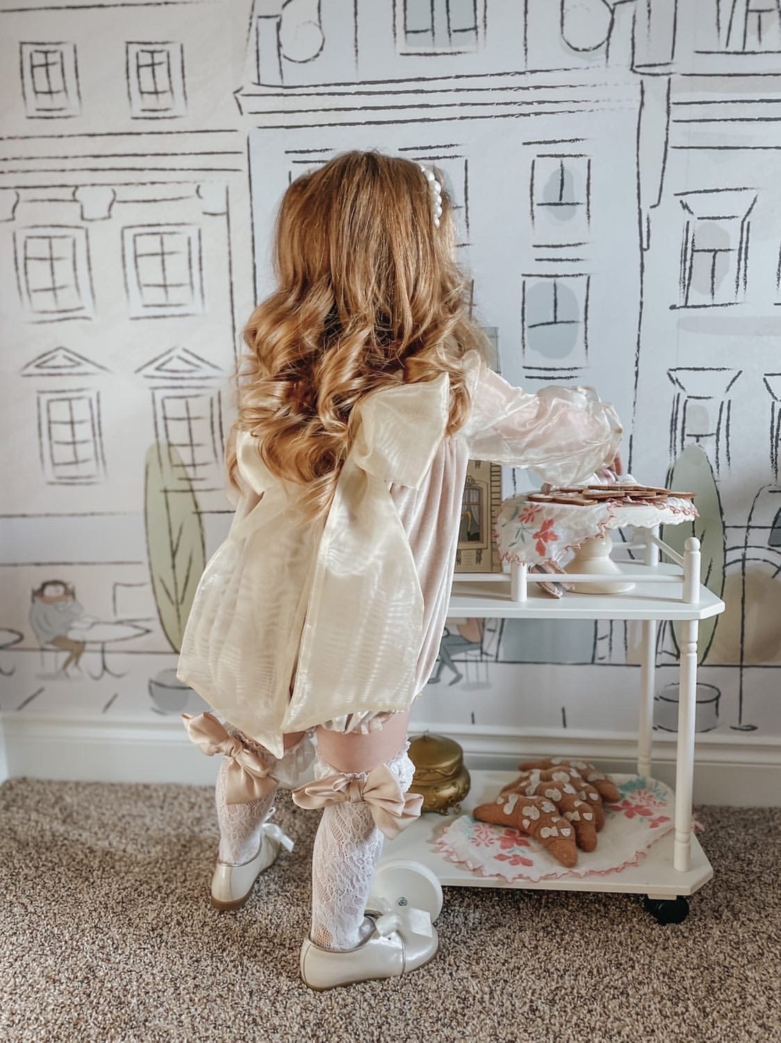 Helena Velour Romper - Petite Maison Kids