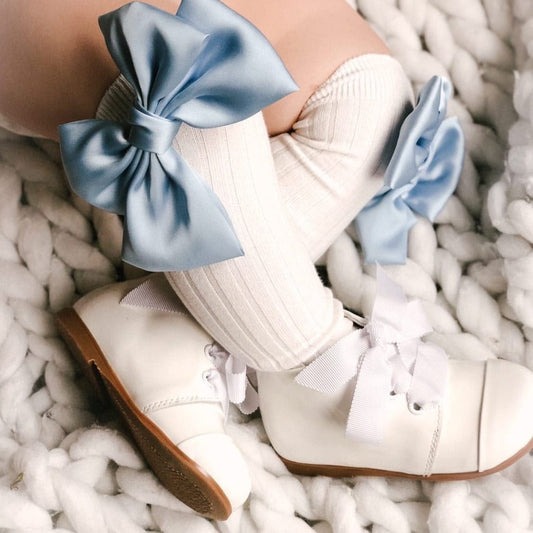 Petite Maison Kids Beige 'Emma' Linen Bow Socks – Rose & Albert