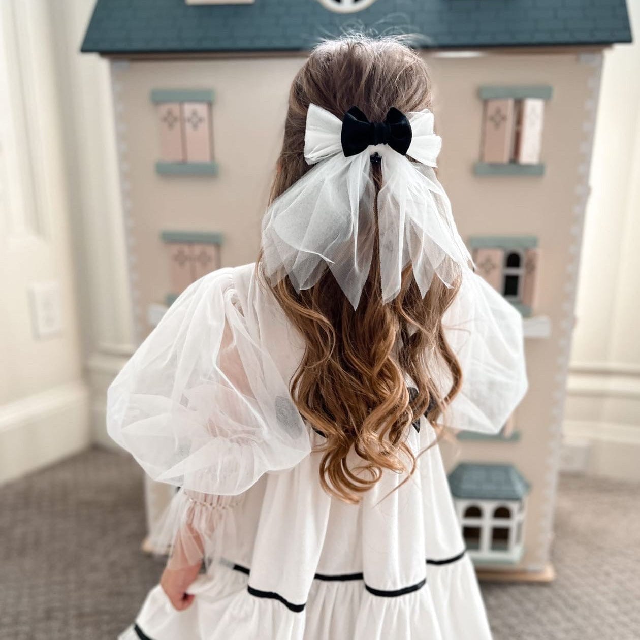 Aurora Tulle Hair Bow - Petite Maison Kids