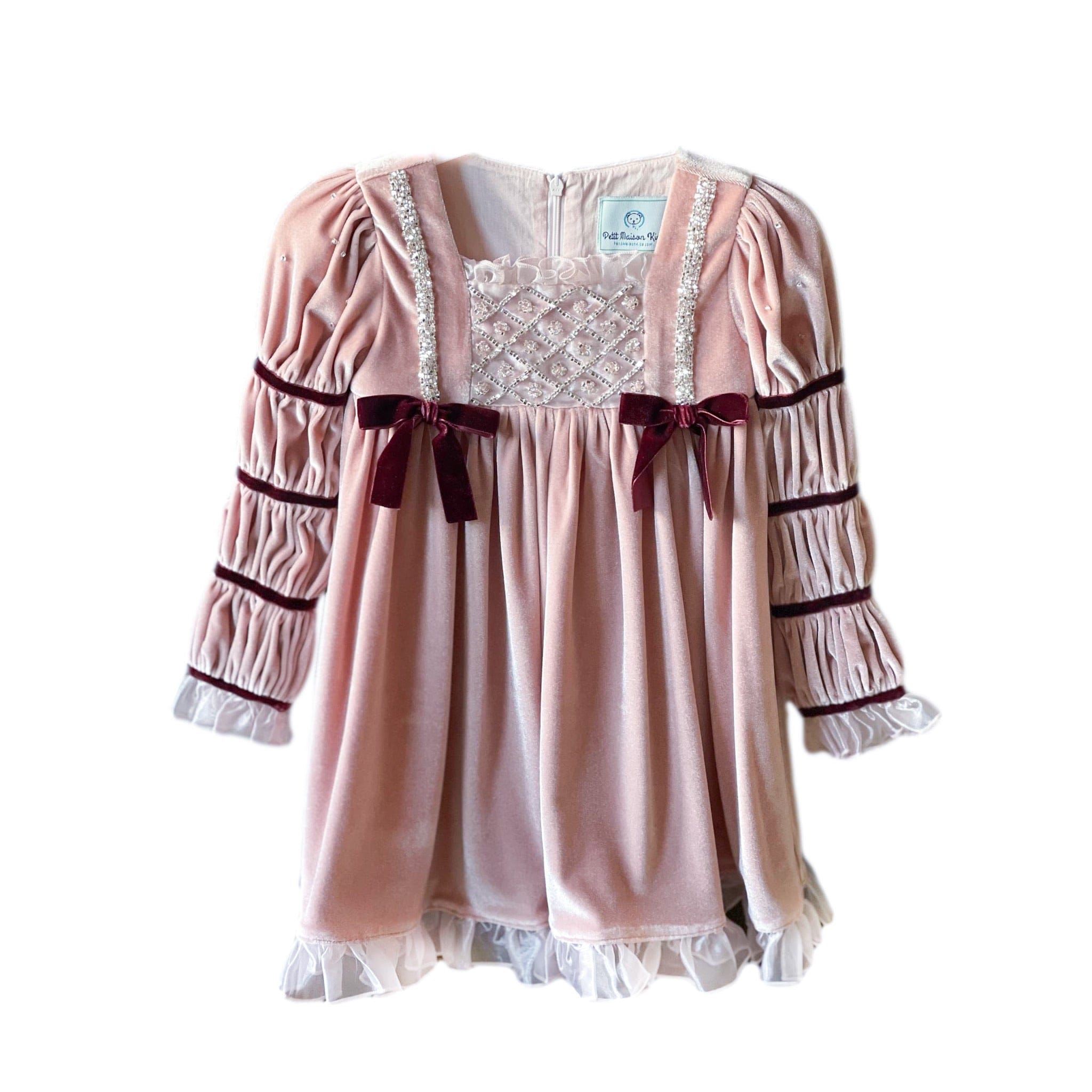 Juliette Velvet Dress - Petite Maison Kids