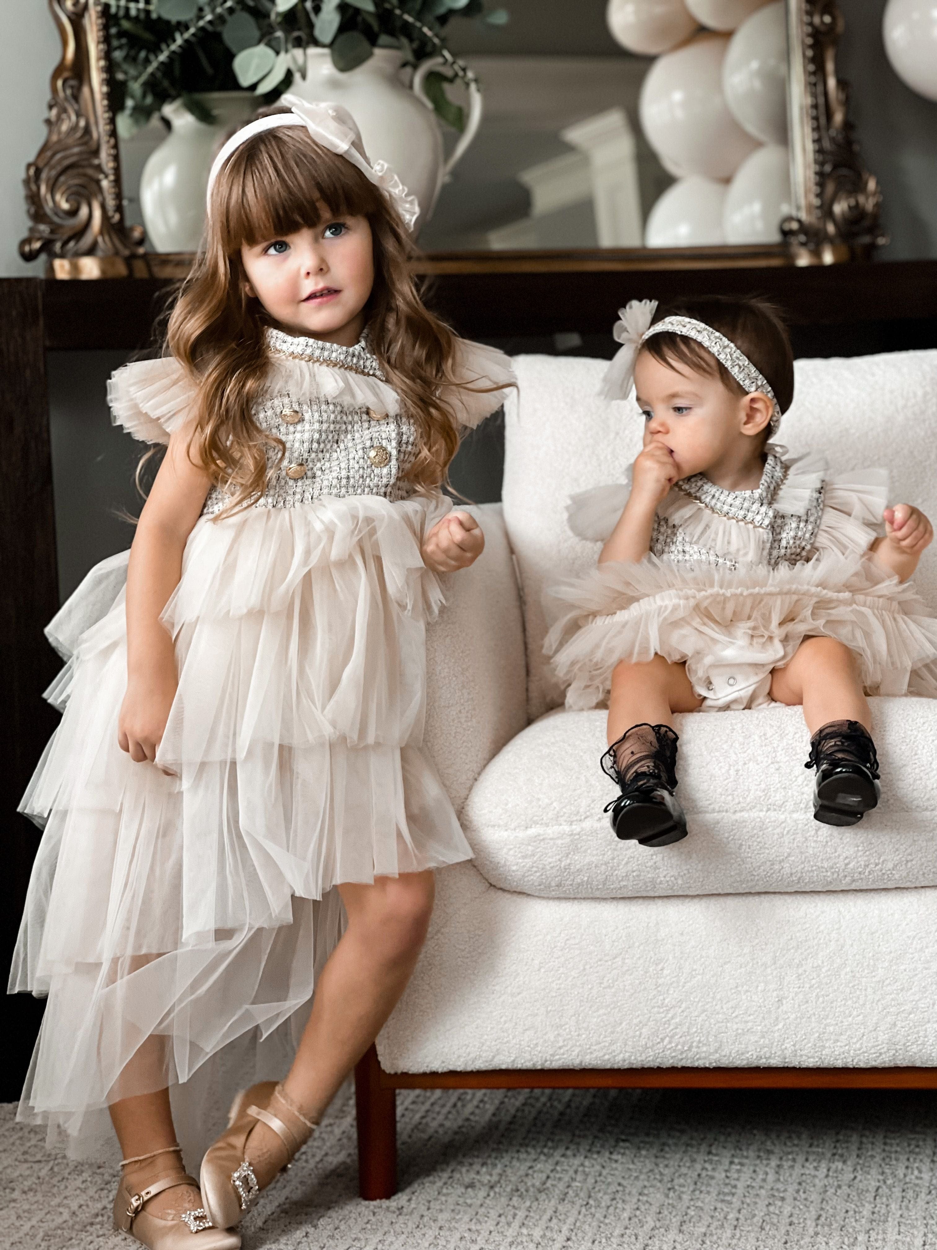 Fira Tweed Dress - Petite Maison Kids