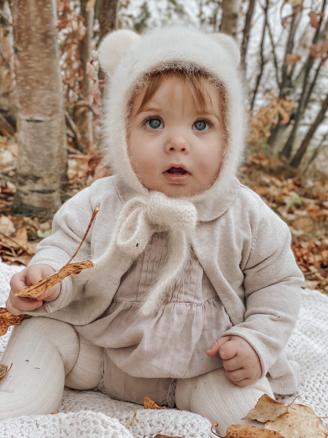 Oatmeal Cashmere Teddy Hat - Petite Maison Kids