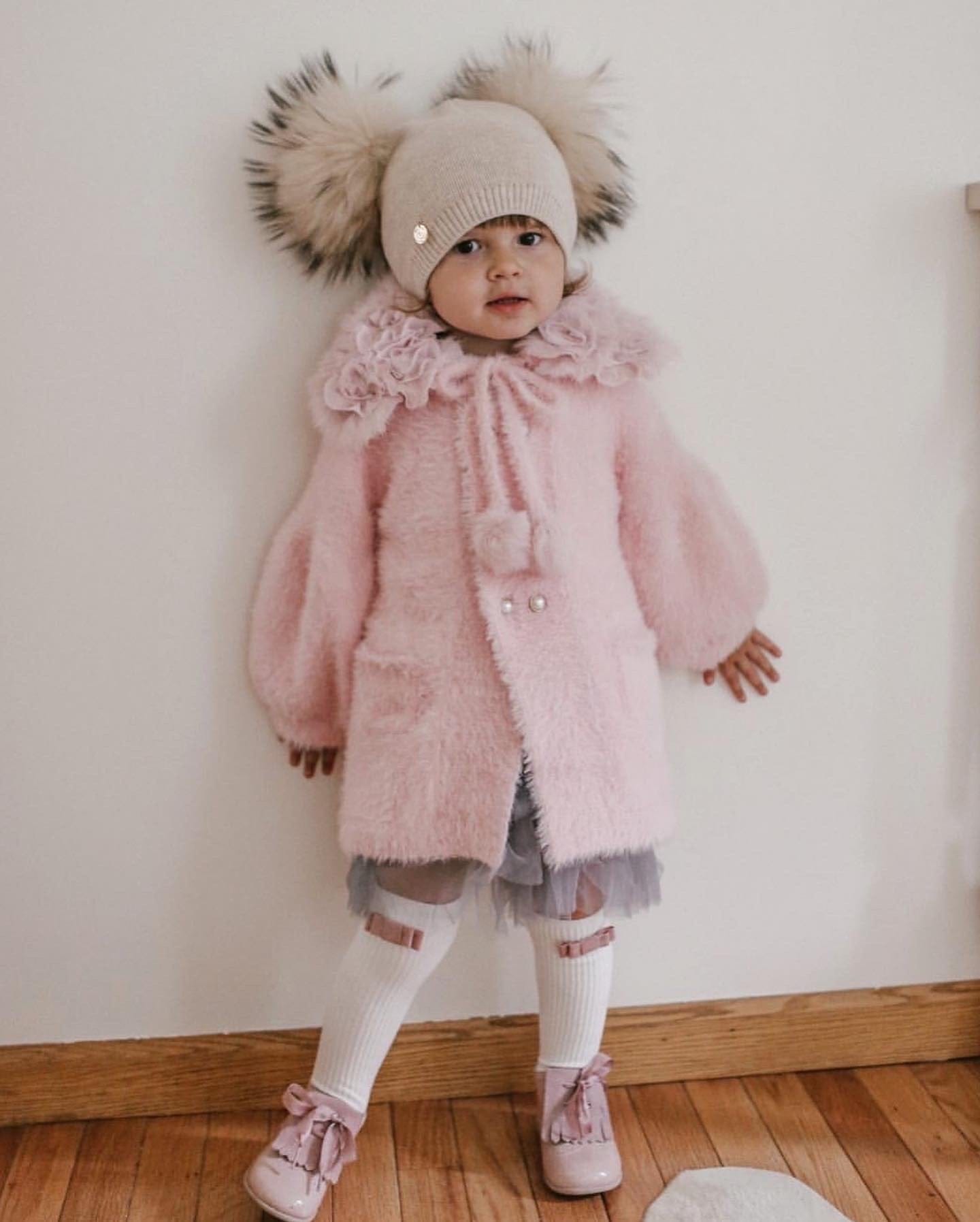 Nikita Double Pom Angora Hat - Petite Maison Kids