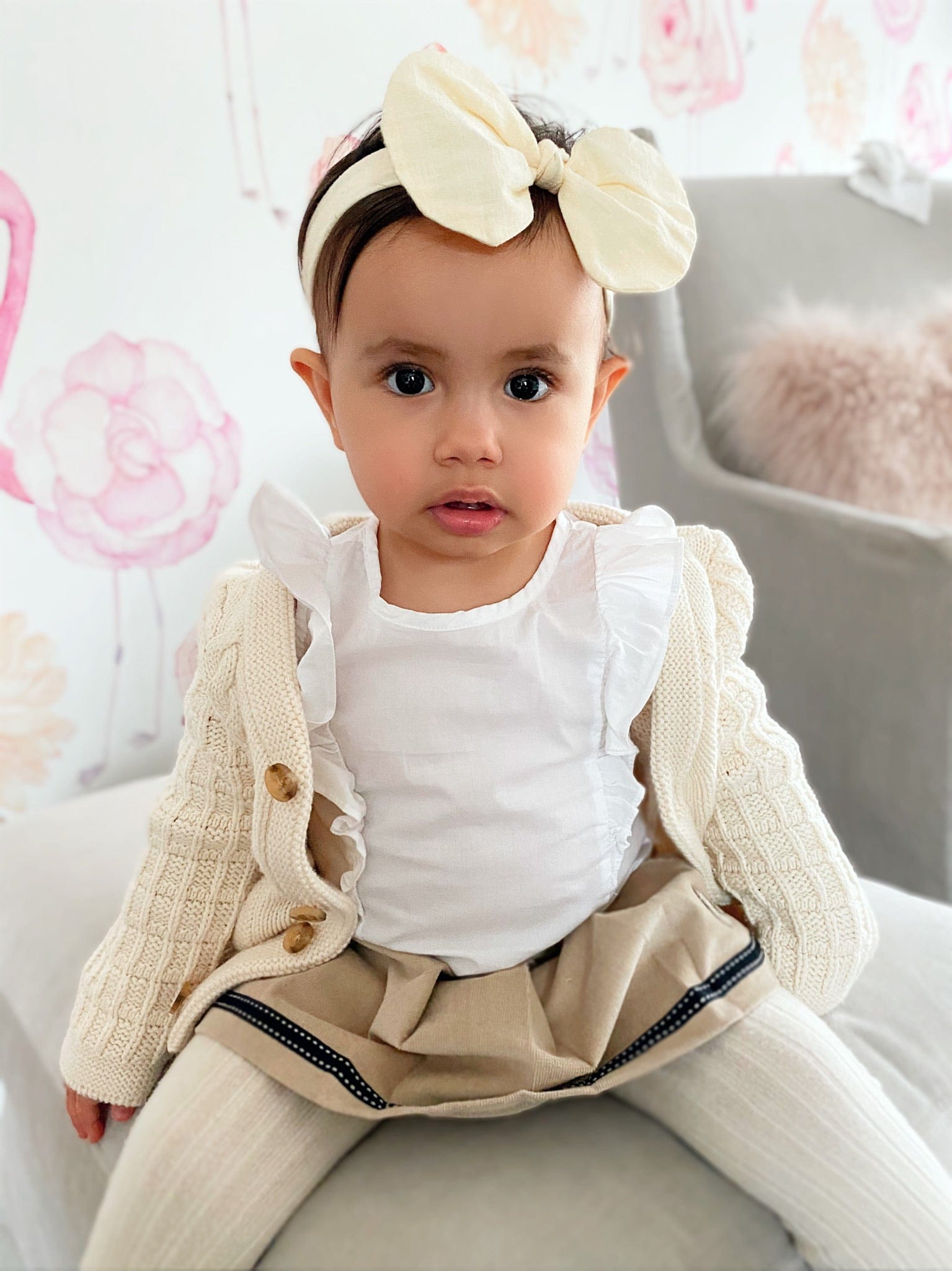 Minnie Linen Headband - Petit Maison Kids