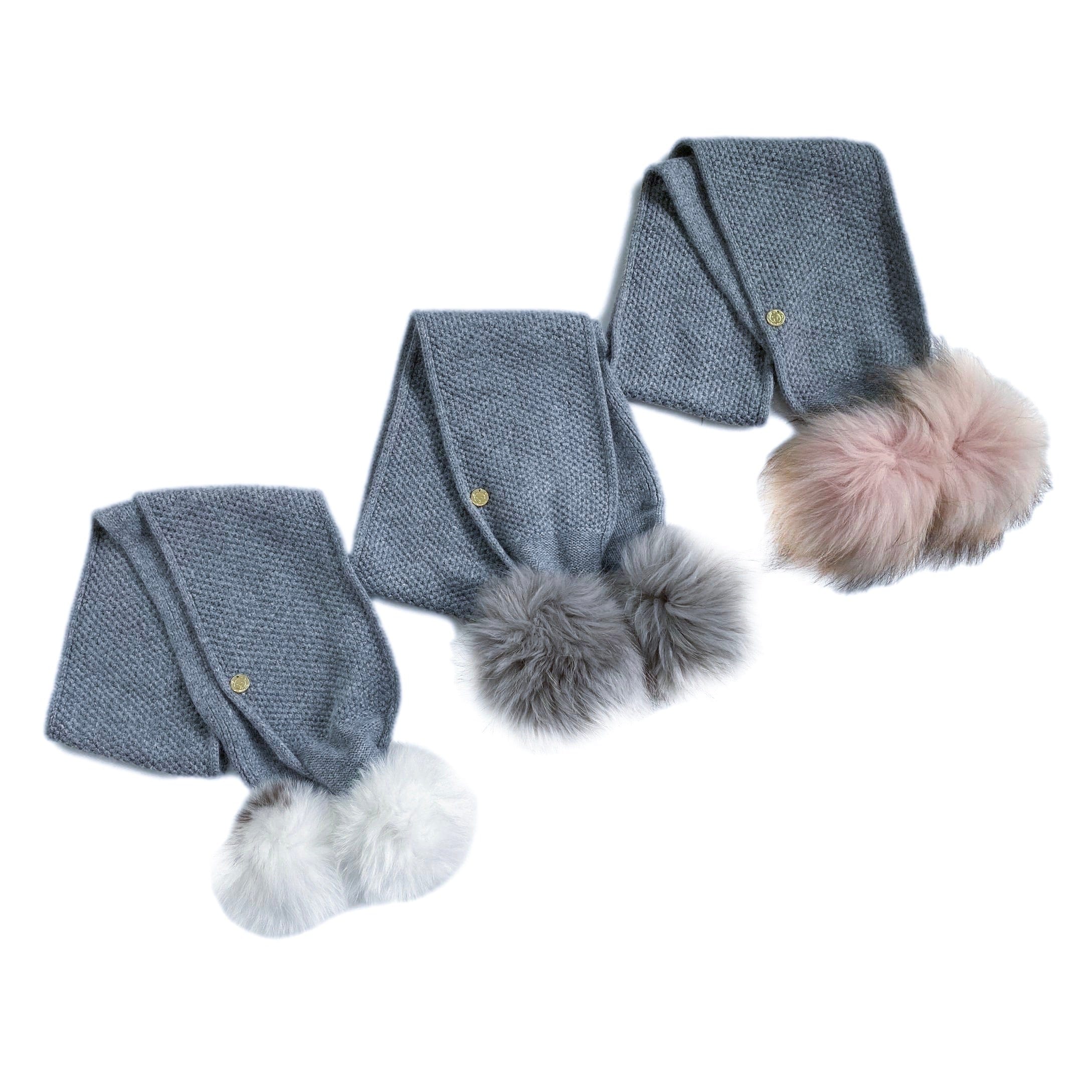 Cashmere Pom Scarf - Petit Maison Kids