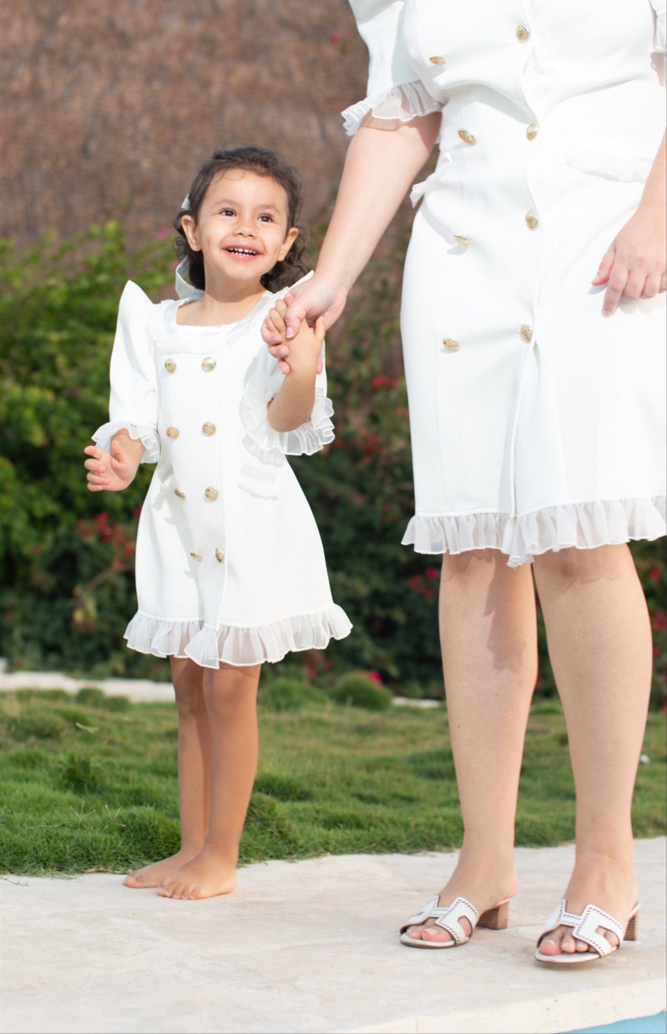 White Tuxedo Dress - Petite Maison Kids