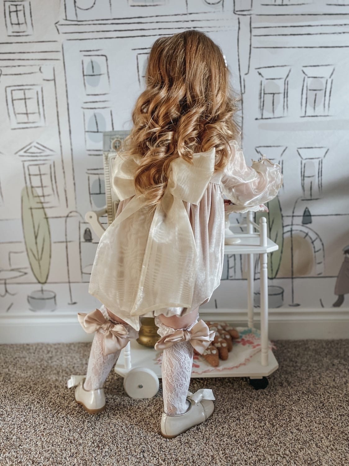 Helena Velour Romper - Petite Maison Kids