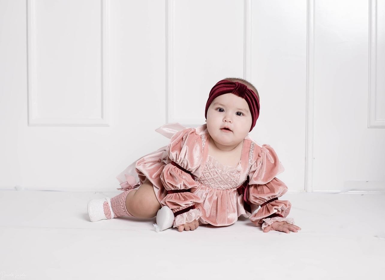 Juliette Velvet Romper - Petite Maison Kids