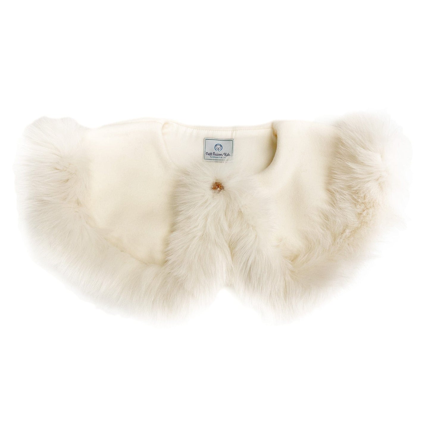 Evie Ivory Wool Capelet - Petite Maison Kids