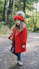 Wool Beret with Pom Pom - Petit Maison Kids