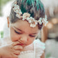 Pearl with Gold Leaf Hair Sash - Petite Maison Kids