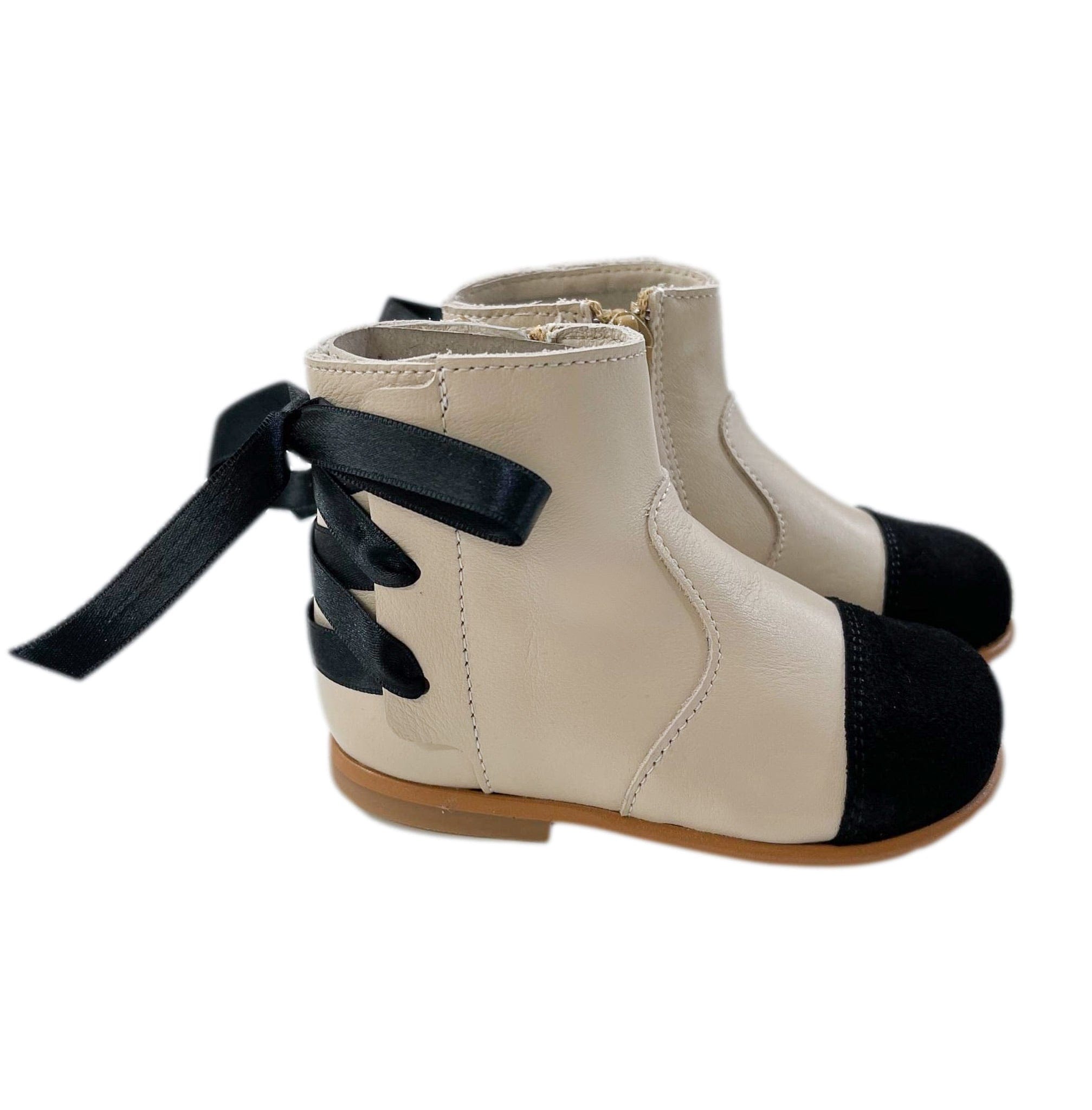 Zoe Leather Booties - Petite Maison Kids