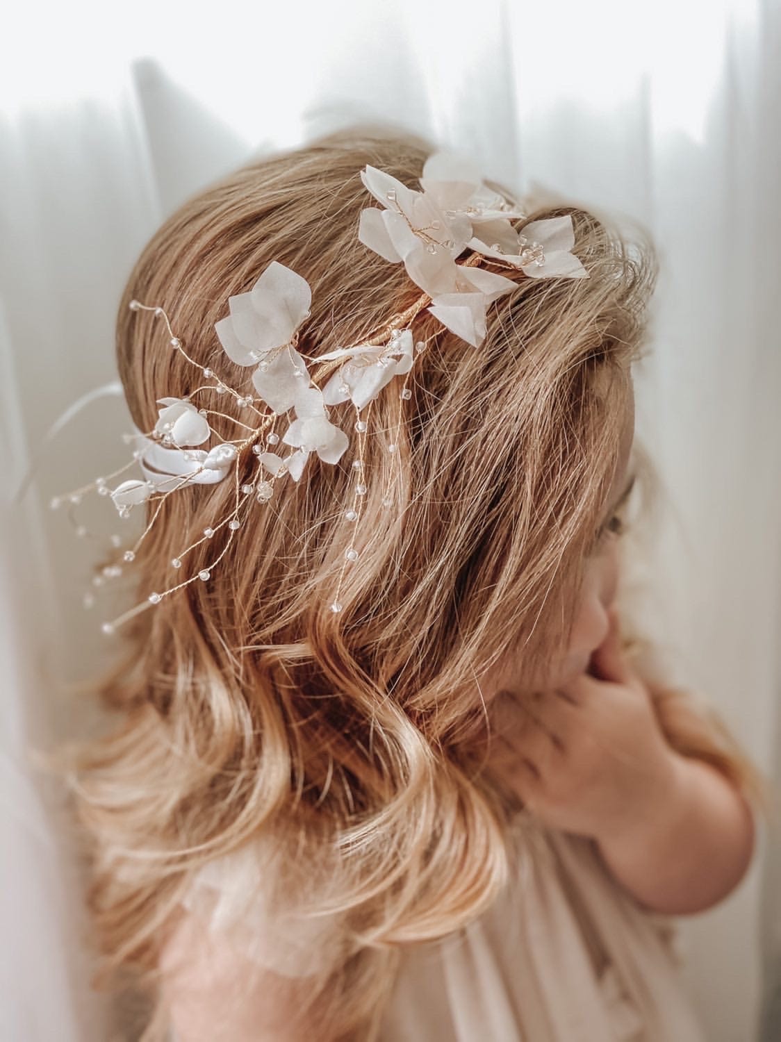 Magnolia Flower Hair Sash - Petite Maison Kids