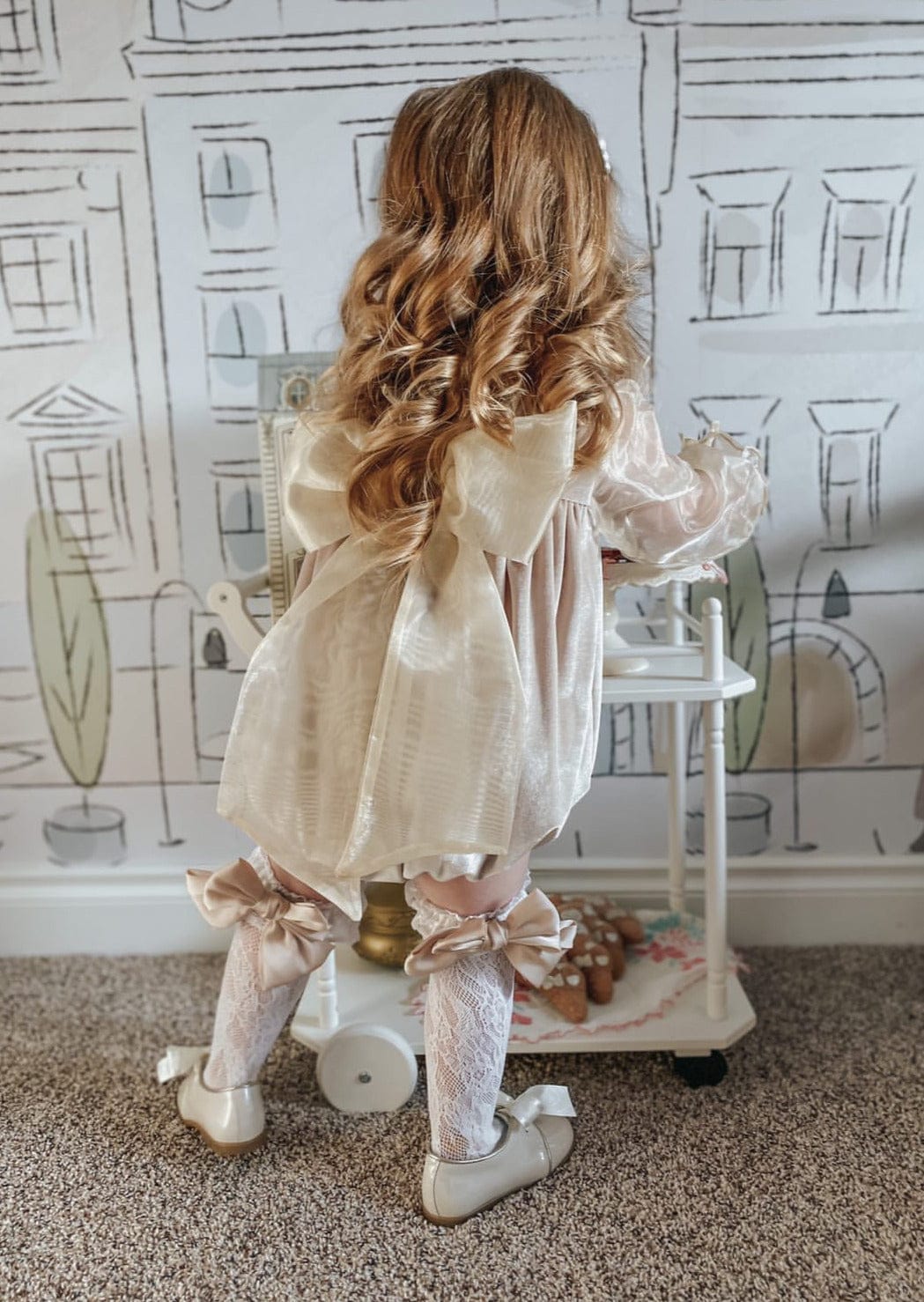 Lola Lace Socks with Satin Bows - Petite Maison Kids