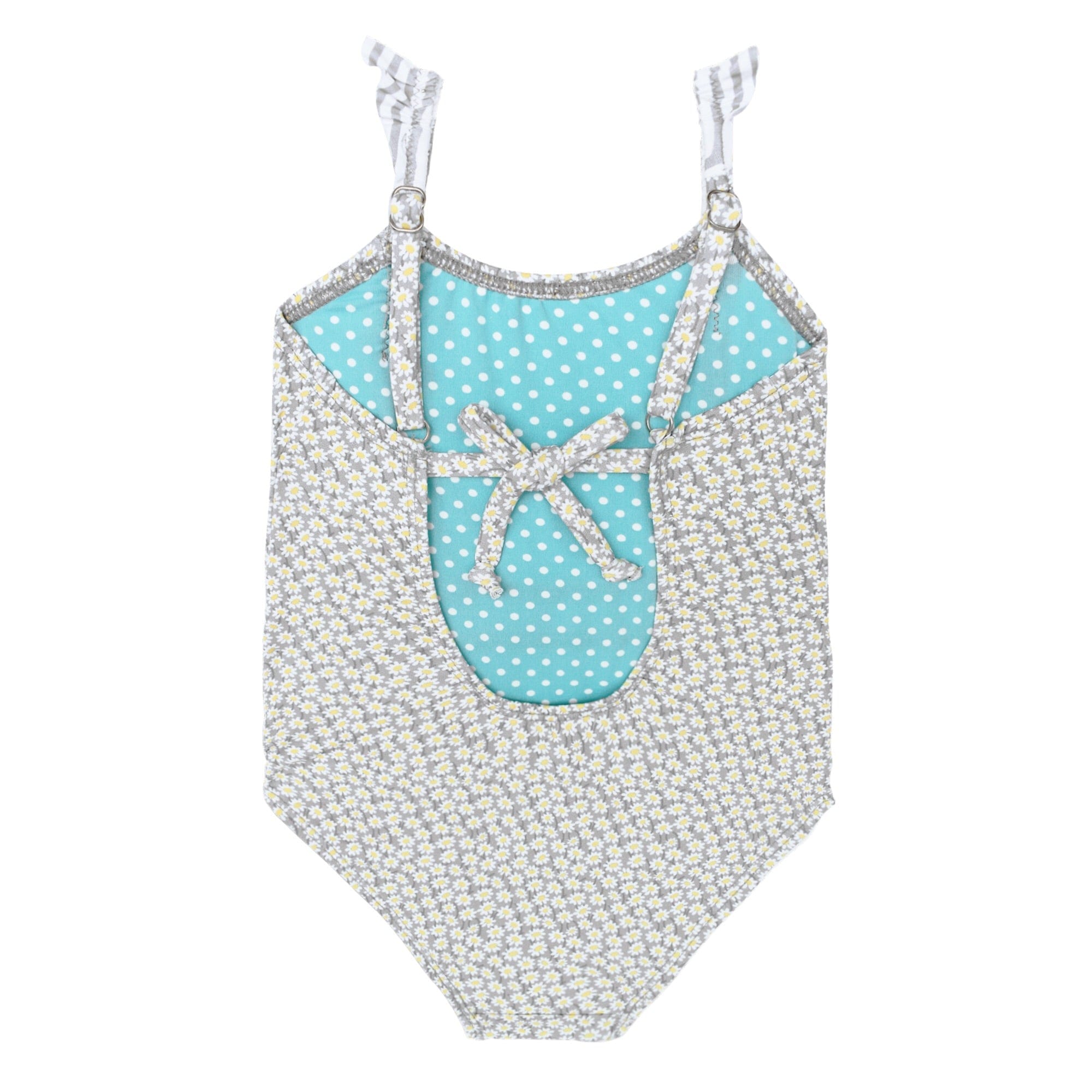 Grey Daisies Swimsuit - Petit Maison Kids