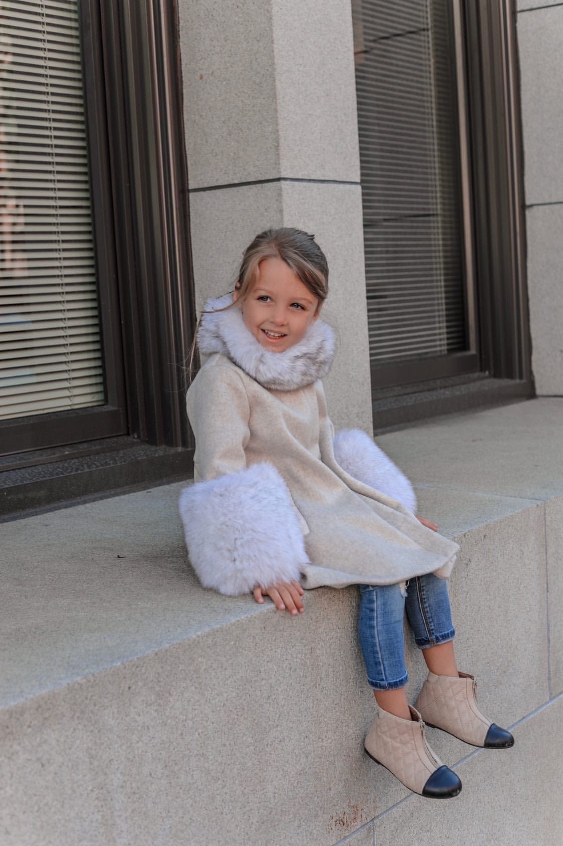 Karenina Wool Coat - Petite Maison Kids