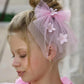 Eva Pink Tulle Hair Bow