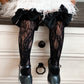 Lola Black Lace Socks with Satin Bows - Petit Maison Kids