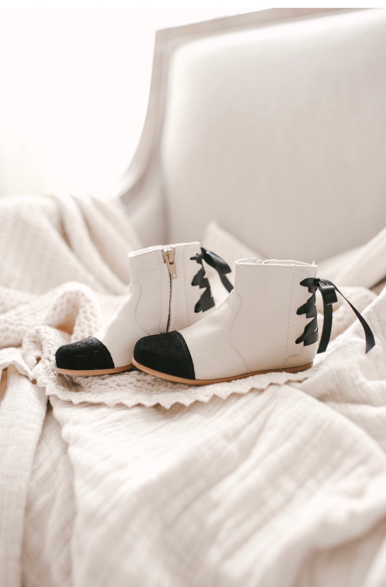 Zoe Leather Booties - Petite Maison Kids