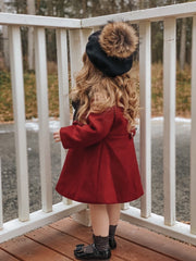 Wool Beret with Pom Pom - Petite Maison Kids